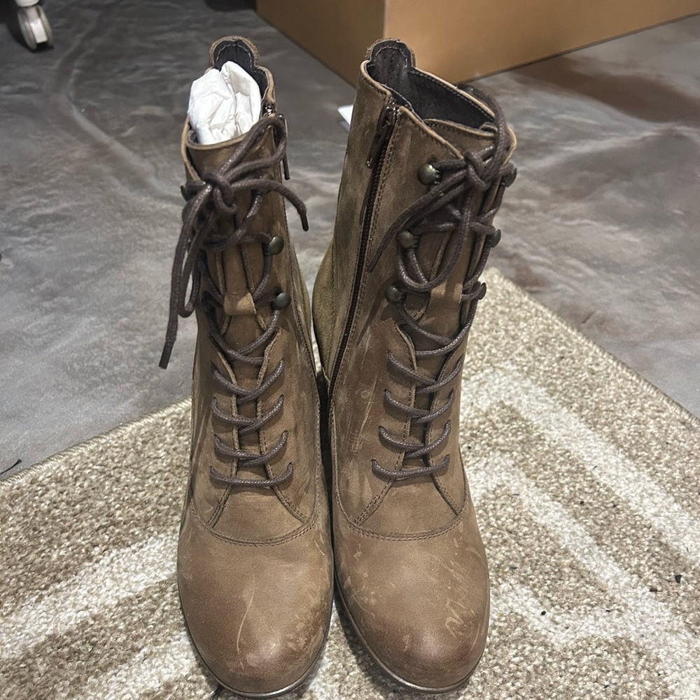 Army green boots